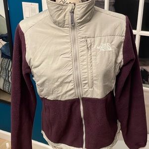 Size small The north face fleece purple and gray